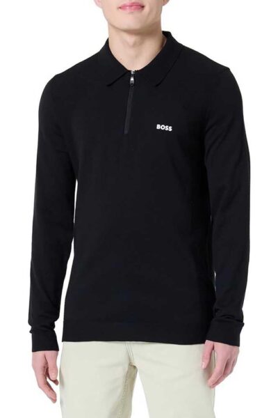 BOSS męski sweter polo Green Momentum Lite PL2